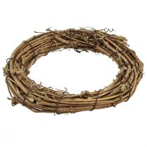Artículo Anillo decorativo mini corona de vid natural Ø15cm 6 piezas decoración DIY