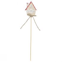 Artículo Tapones decorativos decoración navideña casas madera 4,5x5cm 12uds