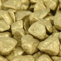 Artículo Piedras decorativas decoración de mesa decoración dispersa oro amarillo 9mm–13mm 2kg