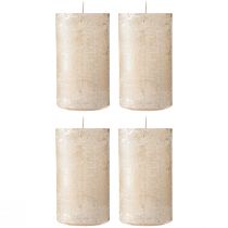 Artículo Velas lisas platino 70x120mm 4uds