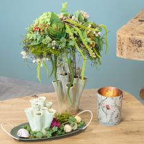 Artículo Elegante candelabro con motivo floral para un diseño armonioso de la estancia, 12,5 cm, 2 piezas