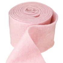 Artículo Cinta de fieltro rosa, cinta de lana, fieltro de lana, ancho 15 cm, largo 5 m