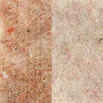 Artículo Cinta de fieltro cinta de lana tela decorativa marrón-rojo beige fieltro de lana 7,5cm 5m