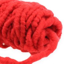 Cordón de fieltro Velcro Mirabell 25m rojo