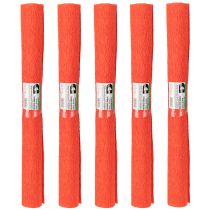 Artículo Papel crepé para floristería, papel crepé para floristería, rojo, 50×250 cm, 5 unidades