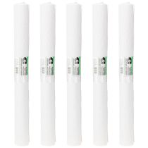 Artículo Papel crepé para floristería, blanco, 50 x 250 cm, 5 unidades
