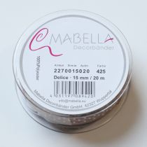 Artículo Cinta de regalo con lunares para decoraciones de boda elegantes y embalajes creativos, 1,5 cm de ancho, 20 m de largo