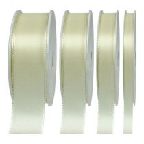 Artículo Cinta de regalo y decoración color crema 50m
