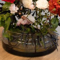 Artículo Cuenco de cristal cuenco flotante cuenco decorativo cristal Ø24cm H10cm