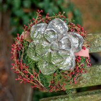 Artículo Decoración de tumbas, decoración de hormigón, decoración de jardín, rosa de hormigón Ø21cm