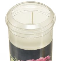Artículo Lámparas para tumbas rosas blancas motivo de corazón luto Ø7cm H18cm 3ud