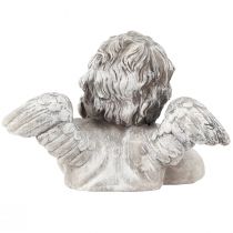 Artículo Decoración de tumba busto de ángel decoración de tumba poliresina 16×10×11,5 cm 2 piezas