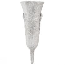 Artículo Jarrón para tumba jarrón gris para pegar con motivo de cala Al. 32,5 cm