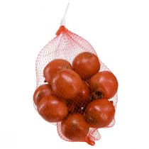 Artículo Decoración artificial de granada en red, engañosamente realista, rojo-amarillo-verde, Ø5,5 cm, 12 piezas