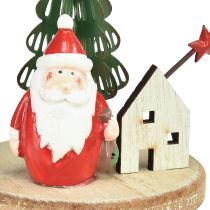 Artículo Percha decorativa Papá Noel Muñeco de nieve Estrella H13cm 2uds