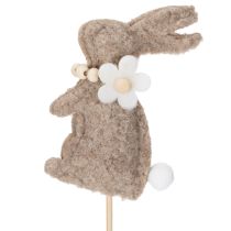 Artículo Figura decorativa de conejo de Pascua para decoraciones primaverales y acentos de temporada, 42 cm, 8 piezas