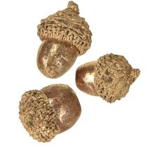 Artículo Frutos dorados de otoño, adornos festivos de otoño, bellotas decorativas naturales, decoración de Adviento Ø1,5 – 2,5 cm L1,5 – 3 cm 300 g