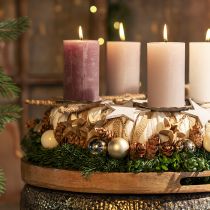 Artículo Colgantes de madera estrellas de madera adornos naturales para árboles de Navidad Ø4,5cm 8 piezas
