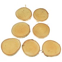 Artículo Discos de madera con corteza Disco de Abedul natural Ø9-10cm 7uds