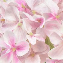 Artículo Hortensia artificial rosa claro flor artificial jardín flor 65cm