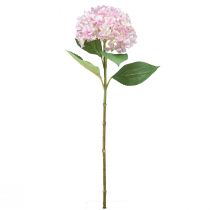 Artículo Hortensia artificial rosa claro flor artificial jardín flor 65cm