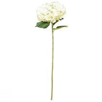 Artículo Hortensia artificial gigante decorativa blanca Ø23cm L84cm