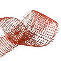 Artículo Cinta de yute roja, 5 cm de ancho, 40 m de largo