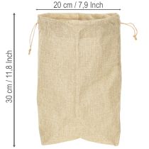 Artículo Bolsa de yute de 20×10 cm y 30 cm de alto. Bolsa de regalo.