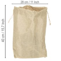 Artículo Bolsa de yute 28×10cm H40cm