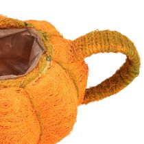 Artículo Maceta para plantar decoración de calabaza naranja/amarillo verde Ø13cm