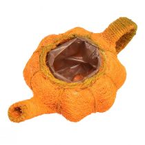 Artículo Jarra para plantar calabaza decorativa naranja/amarillo-verde Ø13cm