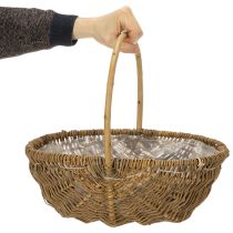 Artículo Cesta para patatas de 43/33/23 cm con papel de aluminio, color natural, juego de 3.