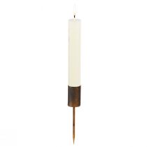 Artículo Portavelas para velas de palo Ø28mm pasador oro antiguo 4ud
