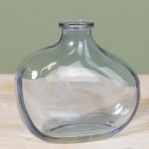 Artículo Jarrón pequeño de cristal transparente moderno mini jarrón de cristal azul 11×6×10cm 3 piezas