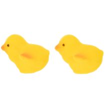 Artículo Pollitos de Pascua pequeños, amarillos y naranjas, 4,5 cm de alto, 18 piezas