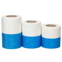 Artículo Cintas de corona de moiré azul y blanco