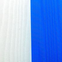 Guirnalda de cintas moiré azul-blanco 75 mm