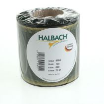 Artículo Cinta de corona muaré verde oscuro 100 mm cinta decorativa cinta de tafetán