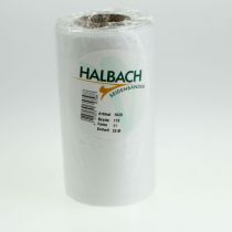 Artículo Cinta de corona blanca para floristería funeraria, 175 mm de ancho, 25 m de largo, cinta de acetato de alta calidad