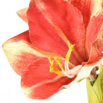 Artículo Amarilis Artificial Rosa y Crema – Flor de Tallo Grande 76cm