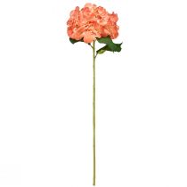 Artículo Hortensia artificial Flor decorativa gigante salmón Ø23cm L84cm