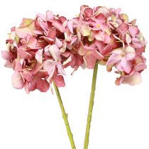 Artículo Hortensia Artificial Grande Rosa Malva Ø15cm L58cm 2ud