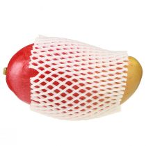 Artículo Mango artificial rojo, amarillo chupete de comida realista 15 cm