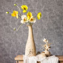 Artículo Decoración de amapola artificial para salones y oficinas, 95cm