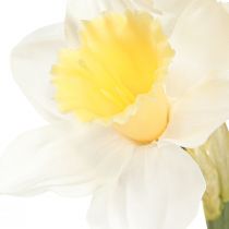 Artículo Narcisos artificiales flores de seda narciso blanco 40cm 3 piezas