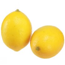 Artículo Fruta decorativa de limón artificial Ø4,5cm H6,5cm 12 piezas