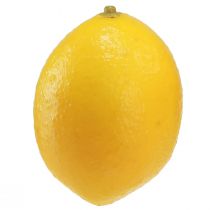 Artículo Limones artificiales decorativos amarillos de 4,5 x 6,5 cm (paquete de 12). Frutas artificiales de gran realismo para decoración de mesas y manualidades.