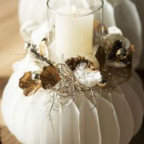 Artículo Helecho artificial Navidad ornamental helecho champagne 54cm 2ud