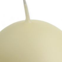 Velas bola 60mm crema 16uds