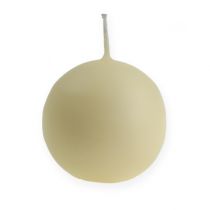 Velas bola 80mm crema 6uds